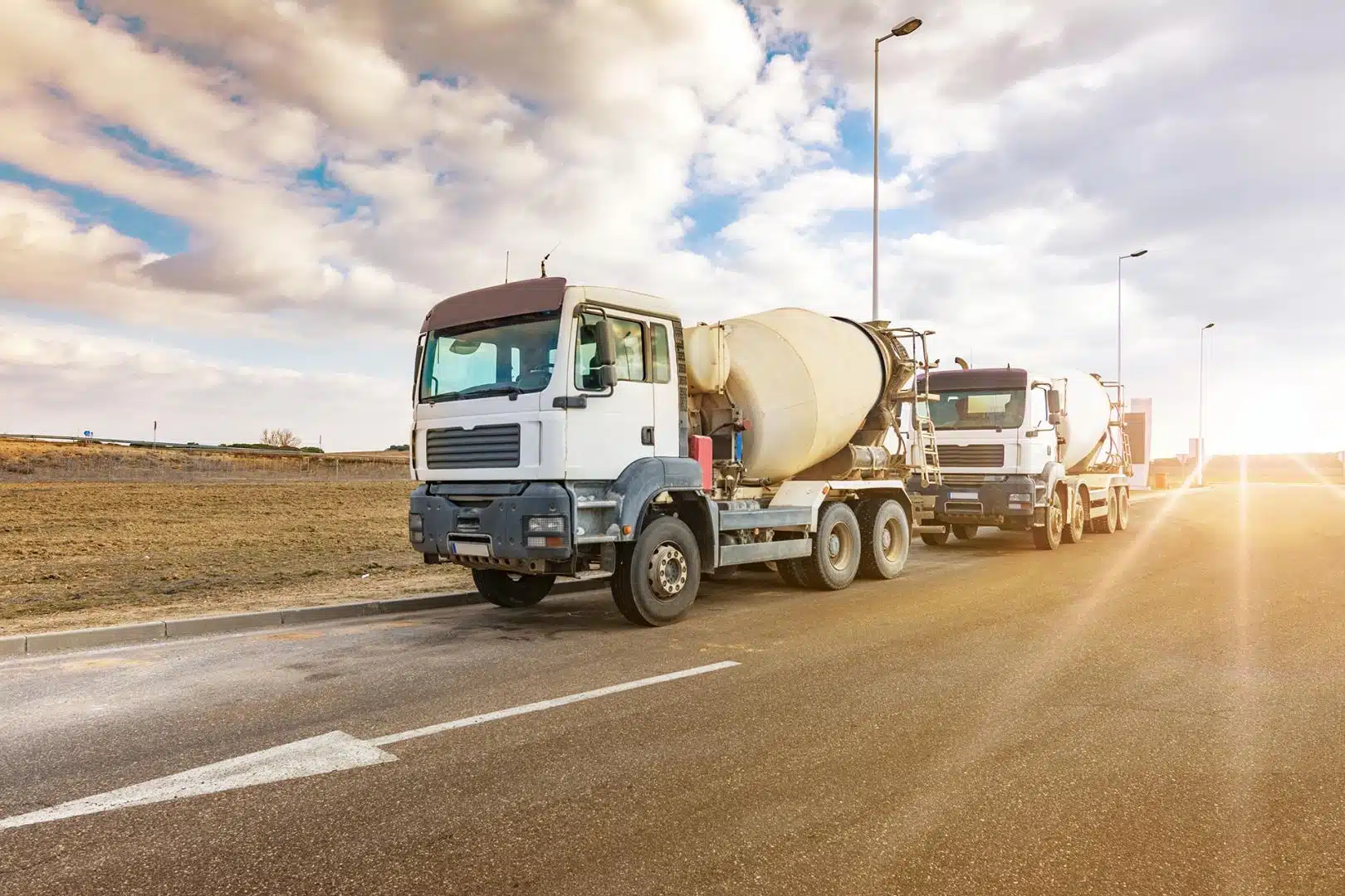 Camion-toupie béton