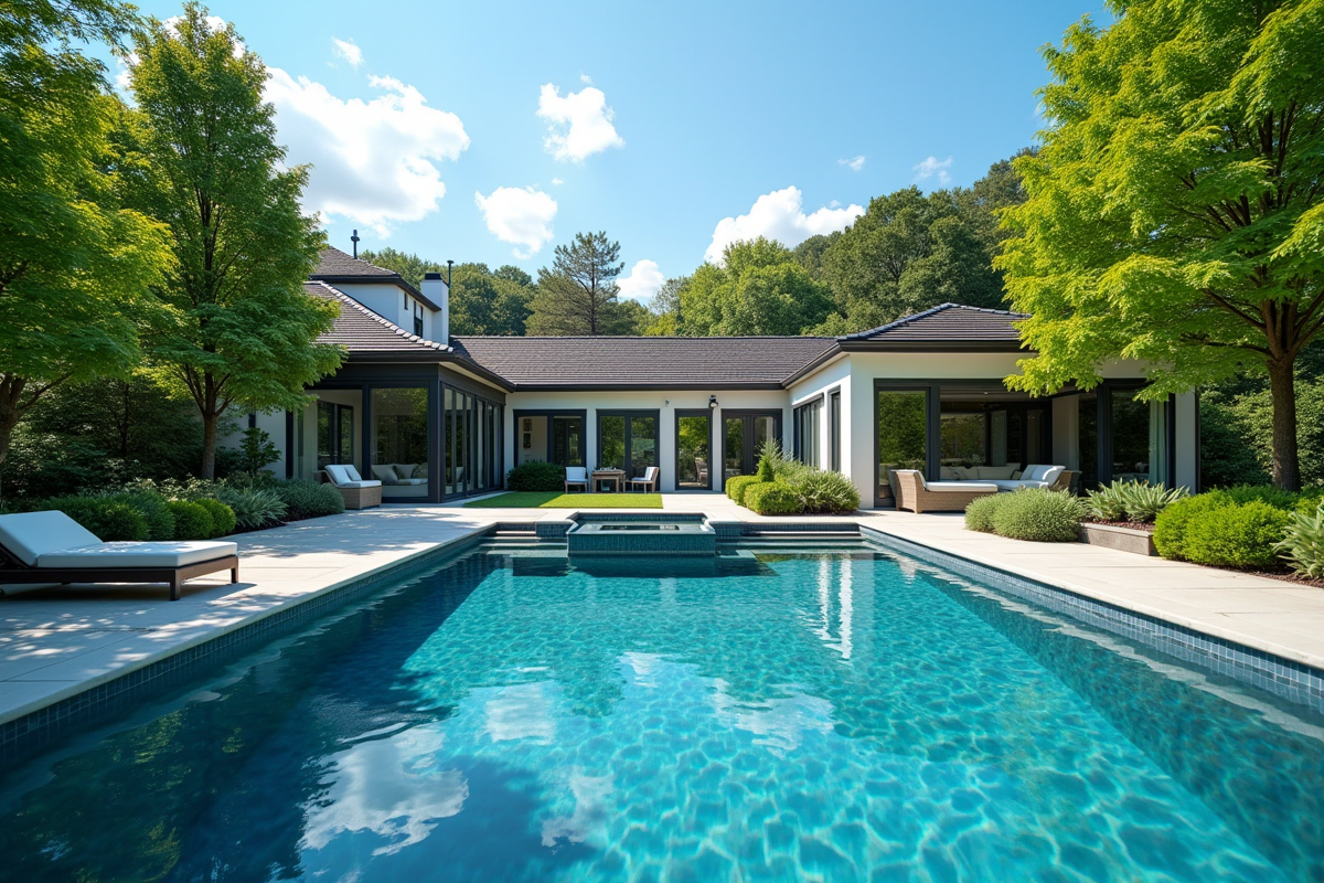 arbres piscine